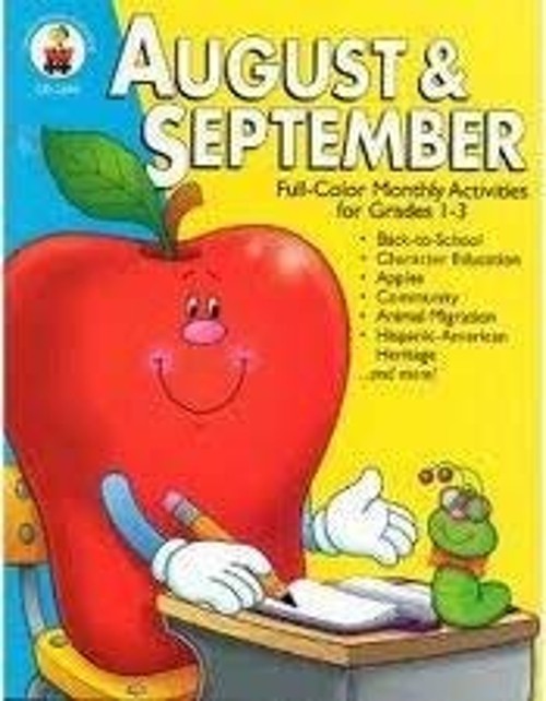 August/September : Full Color Monthly Activities for Grades 1-3 P
