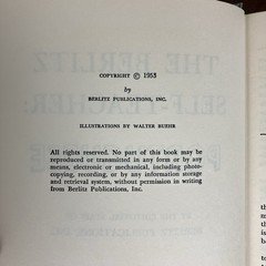 1953 Berlitz Self-Teacher Portuguese Hardcover Dust Jacket Language Course