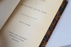 Antique Leather Bound Memoirs of Sir Walter Scott by J G Lockhart 1839 – Vol 7