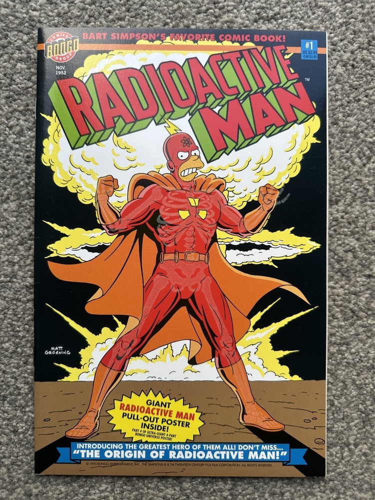 Radioactive Man #1 (1993) – Glow in the Dark – VF+ / NM