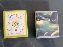 Two 3.5 In Miniature/Travel Books “The Journey Within” &”The Ten Commandments”