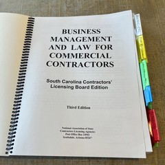 NASCLA Business Management & Law For Commercial Contractors South Carolina SC