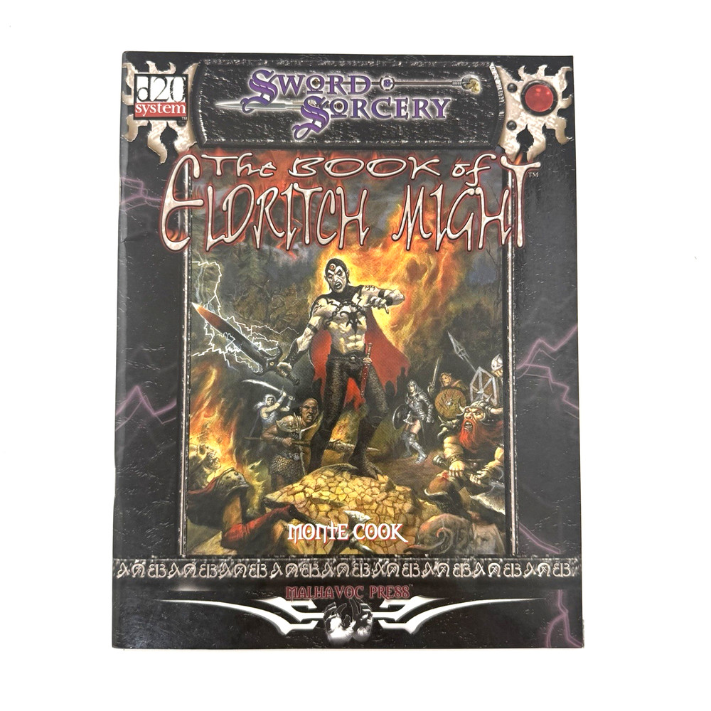 THE BOOK OF ELDRITCH MIGHT Monte Cook Sword & Sorcery Malhavoc 2001 1st Edition