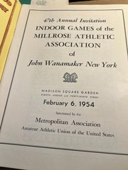 4 Wanamaker Millrose Athletic Games Madison Square Garden Programs 1951-1960