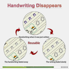 Magic Grooved Handwriting Practice Book for Kids Reusable Copybook Set
