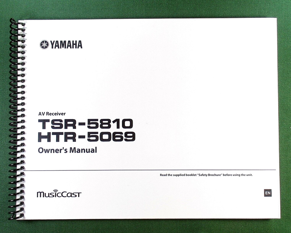 Yamaha HTR-5069 Instruction Manual: Full Color 130 Pages & Protective Covers!