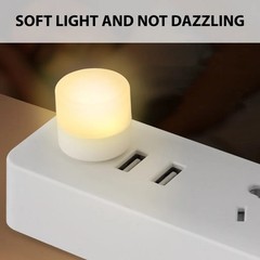 Mini USB LED Night Light Warm White Portable Eye Care Reading Lamp