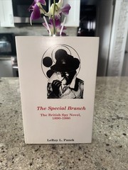 1981 FIRST EDITION THE SPECIAL BRANCH THE BRITISH SPY NOVEL 1890-1980 VINTAGE