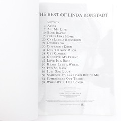 Best of Linda Ronstadt Piano Vocal and Guitar Chords 2005 PB 71 Pages Like New