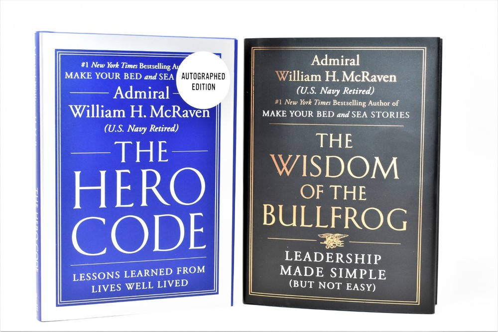 ✎SIGNED 1/1✎ Hero Code + The Wisdom of the Bullfrog Admiral William H. McRaven