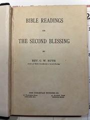 Bible Readings on the Second Blessing – C. W. Ruth – 1905 – 190 pages – Vintage