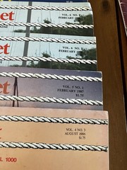 (8) Vintage Sailing Magazines Lot Mainsheet & Ocean Navigator 1986-1991