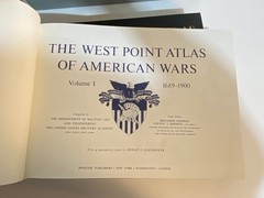 The West Point Atlas Of American Wars Volume 1 & 2 Hardcover Book Set 1978