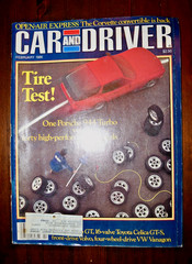 Car and Driver Magazine February 1986 Porsche 944 Turbo VW Vanagon Toyota Celica
