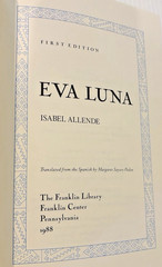 Signed Eva Luna Isabel Allende Franklin Library Signed First Edition Leather HC