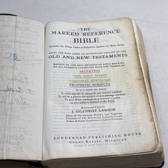 The Marked Reference Bible, Chain Of Reference System Zondervan 1964 Leather