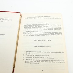 New American Standard Bible Book Lockman Foundation Center Column Reference 1975