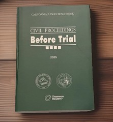 California Judges Benchbook Civil Proceedings Before Trial Thomson Reuters 2025