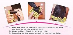 Kamay’s Large Hair Rollers Comb 10 Count (Pack of 1), PS Styling 25mm 10PCS