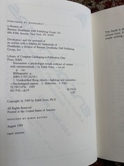 Encounters Edith Fiore Ph.D HCDJ 1st Edition 1989 SIGNED like new