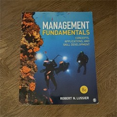 SAGE Management Fundamentals 8th Edition Paperback by Robert N. Lussier