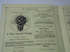 1861 The Publisher’s Circular – advertising books of the time 8 pages