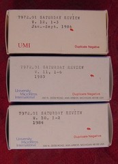 SATURDAY REVIEW MICROFILM 1962-1963-1964-1965-1966-1967-1968-1969-1970-1985