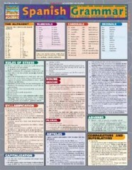Spanish Grammar (Quickstudy: Academic) – Pamphlet By BarCharts, Inc. – GOOD