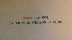 LARGE 1901 NELSON Pulpit Holy Bible Leather SUNBURY, PA Amer. Standard