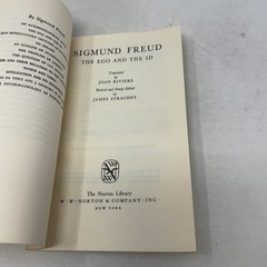 The Ego and the Id by Sigmund Freud PB First Edition Very Good 1962