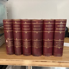 Keen’s Surgery Hardcover Antiquarian Medical Book Complete Set Vol. 1-6