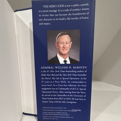 William H. McRaven – The Hero Code (2021, Hardcover, 1st Ed, Dust Jacket)