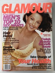 GLAMOUR magazine October 2002-Fashion makeup hair Couple Bloopers, Ashley Judd