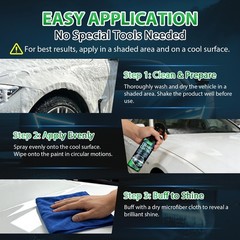 Ceramic Spray Coating 6.8oz – Hydrophobic Car Paint Sealant – Spray on & Wipe…