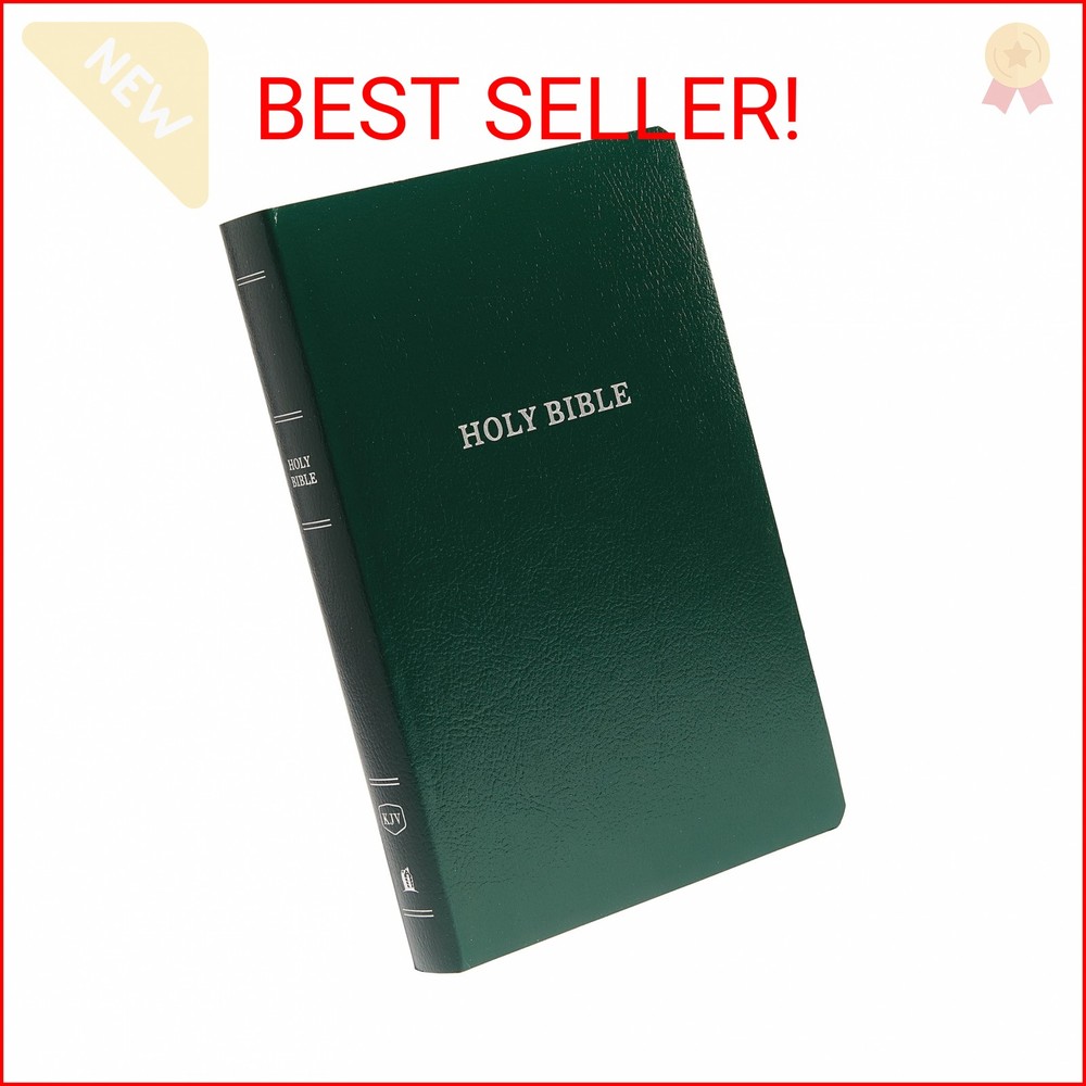 KJV Holy Bible: Gift and Award, Green Leather-Look, Red Letter, Comfort Print: K