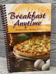 Breakfast Anytime Cookbook Recipes 2008 Softcover Spiral 123 Pages Cooking