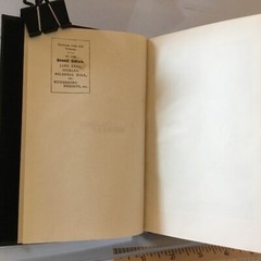 1907 SHIRLEY–Vintage green leather 642 pages–Thos. Nelson/Sons GC