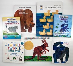 Eric Carle 8 HC Book Lot Very Hungry Caterpillar & Brown Bear What Do You See