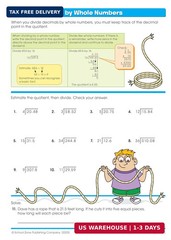 School Zone – Math Basics 5 Workbook – 64 Pages Ages 10 to 11 5th Grade Divis…