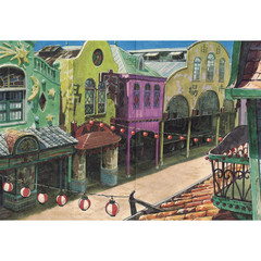 Studio Ghibli Architecture Art Book Animation Exhibition Illustration #957
