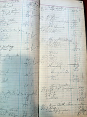 Old Vintage Store Ledger July 1941 Pennsylvania Coal town