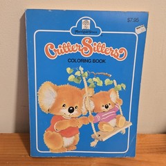 Critter Sitters Activity Coloring Book Vintage 1992 Merrigold 10 Pages Colored