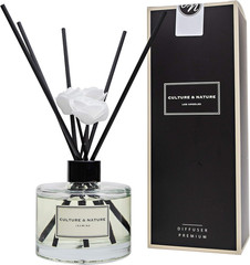 Reed Diffuser Set 6.7Oz (200Ml) Jasmine Scented Diffuser with Sticks Home Fragra