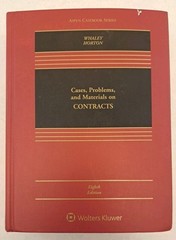 Case, Problems, and Materials On Contracts-8th Edition-Aspen Casebook-2019