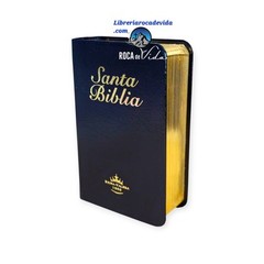 BIBLIA MINI BOLSILLO IMI PIEL NEGRO REINA VALERA 1960 CANTO DORADO