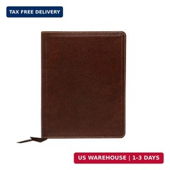 NKJV, Journal the Word Bible, Large Print, Bonded Leather, Brown, Red Letter Edi