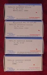SATURDAY REVIEW MICROFILM 1962-1963-1964-1965-1966-1967-1968-1969-1970-1985