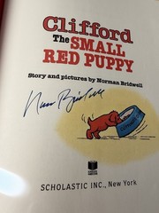 SIGNED Clifford The Small Red Puppy Norman Bridwell HCDJ FINE