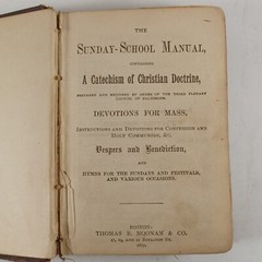Antique 1887 Sunday School Manual Book Bible, Thomas Noonan & Co, 5.25″ X 3.5″
