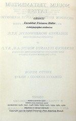 Novum Testamentum Latine 1962 Oxford University Press Small Vintage Flexi-boards